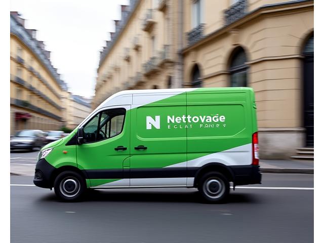 Véhicule de livraison Nettoyage Éclat Paris